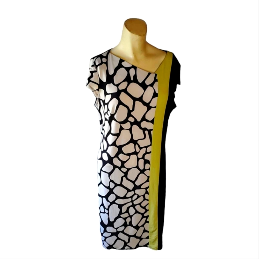 R&K Original Designs Black With White Design Lime Green Left Side Panel M